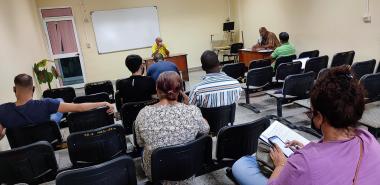 Los especialistas se interesaron por la conformación de las brigadas de protección por facultad.