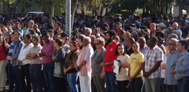 Rally in support of the Bolivarian Revolution at UCI