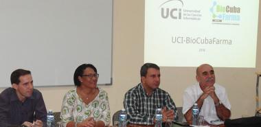 Encuentro entre la UCI y BioCubaFarma para repasar el trabajo desplegado y firmar un nuevo convenio para continuar estrechando vínculos