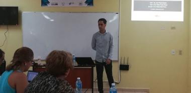 Defensa de la maestría del Ing. Jairo Rojas Delgado, del Centro de Estudios de Matemática y Computación, durante la III Conferencia Científica Internacional Uciencia 2018