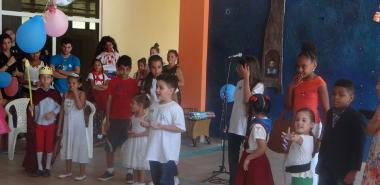 Actividad de la UCI para los niños de la Escuela Especial Solidaridad con Panamá