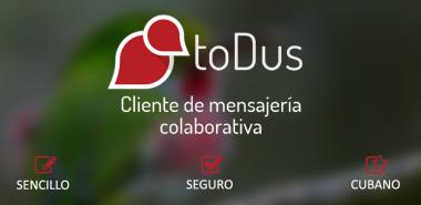 toDus, aplicación de mensajería instantánea.