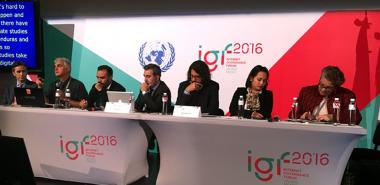 Defends the UCI the  inclusive and sustainable development in Internet Governance Forum